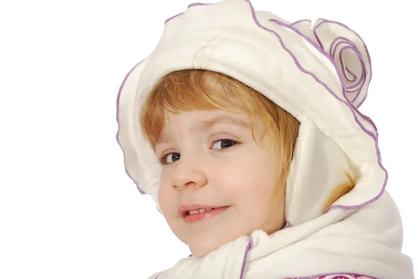 Маленька дівчинка з капелюхом — стокове фото