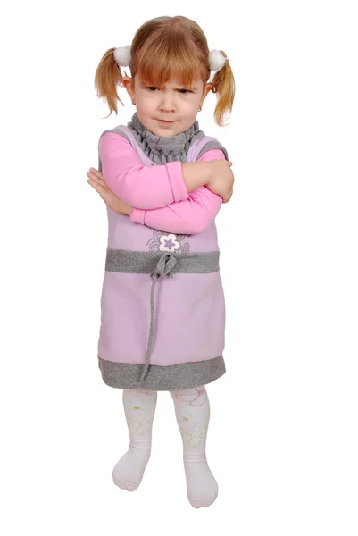 Dühös kislány — Stock Fotó