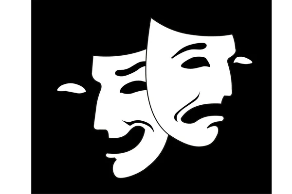 Máscara de teatro — Vector de stock