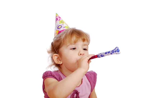 Kleines Mädchen Geburtstagsparty — Stockfoto