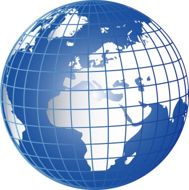 Globe Europe Africa clipart