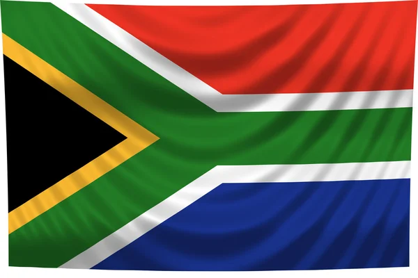 Флаг ЮАР — стоковое фото