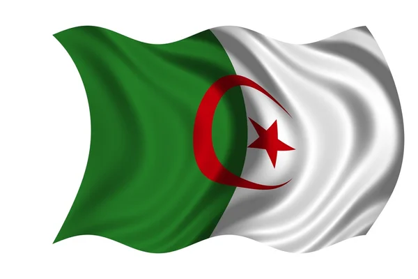 Nationale vlag van Algerije — Stockfoto