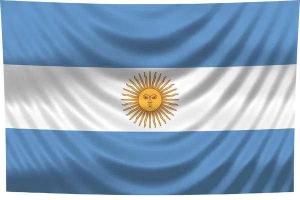Bandeira Nacional Argentina — Fotografia de Stock