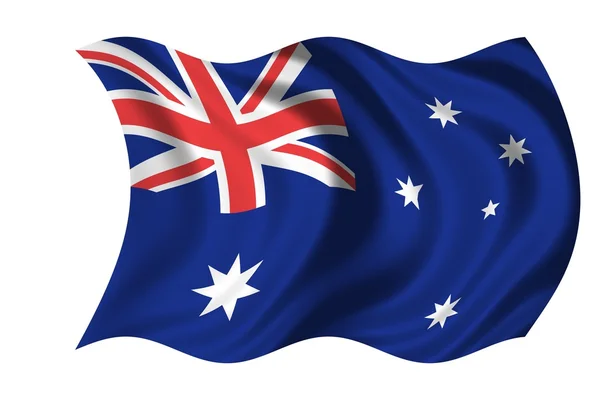 Bandera Nacional Australia —  Fotos de Stock