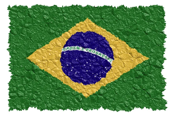Narodowy flaga Brazylii — Zdjęcie stockowe