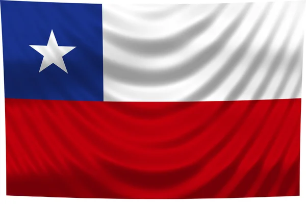 Chili-Nationalflagge — Stockfoto