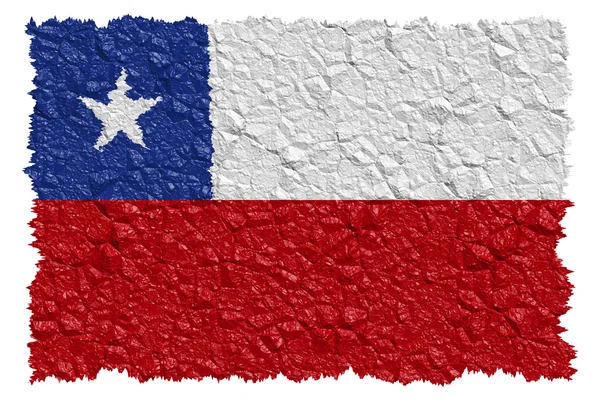 Národní vlajka chile — Stock fotografie