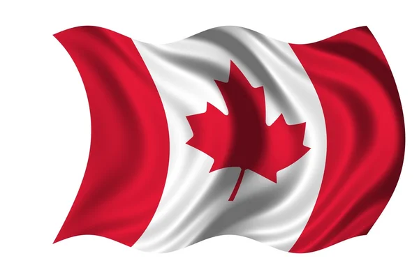 Waving flag Canada — Stock Photo, Image