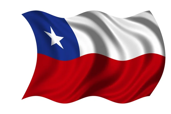 Národní vlajka chile — Stock fotografie