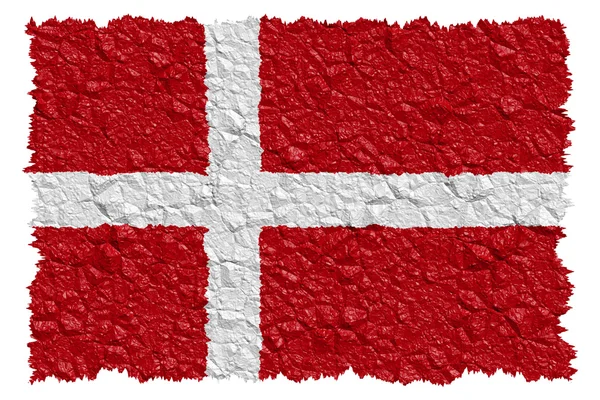 Bandeira nacional Dinamarca — Fotografia de Stock