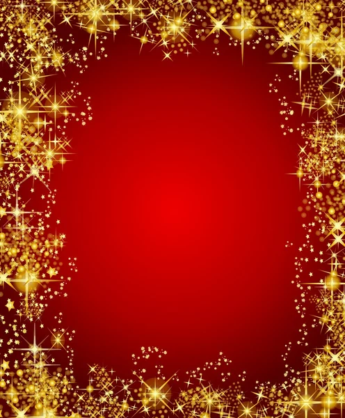 星とのクリスマス フレーム — ストック写真