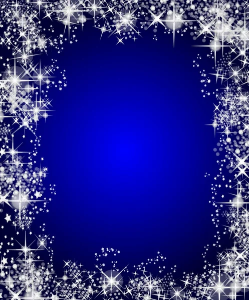 Різдвяна рамка з зірками — стокове фото