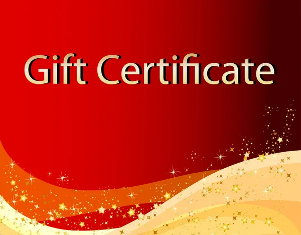 Різдво подарунковий сертифікат — стокове фото