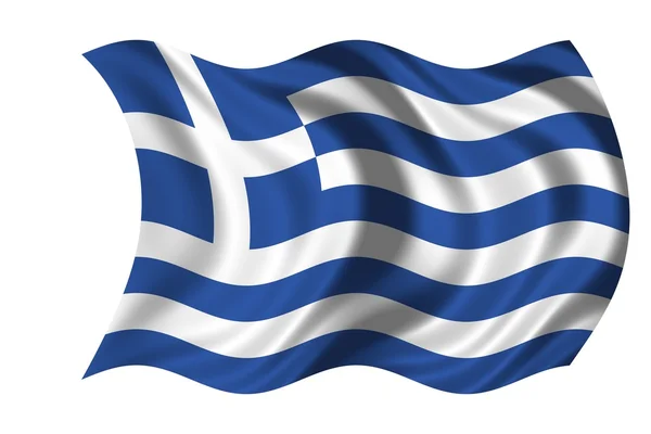 Bandeira nacional Grécia — Fotografia de Stock