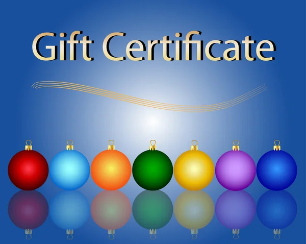 Christmas Gift Certificate — Stock Photo, Image