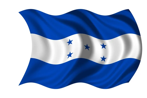 Національний прапор Гондурасу — стокове фото