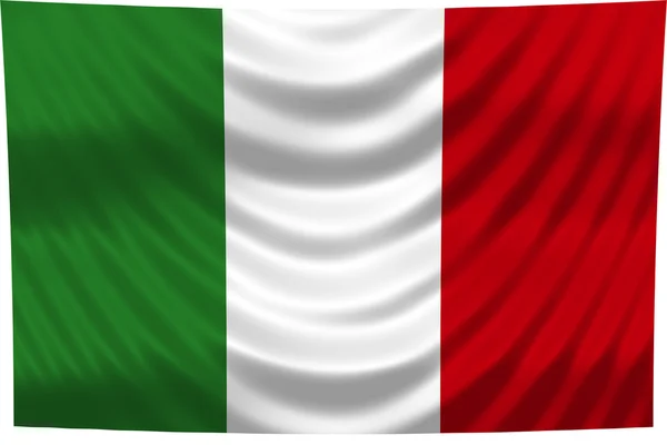 Nemzeti zászló, Olaszország — Stock Fotó