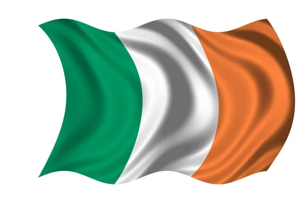 Waving flag Ireland — Stock Photo, Image