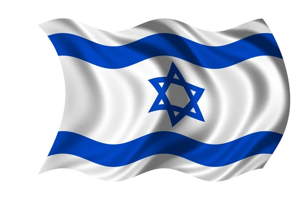 İsrail bayrağı sallayarak — Stok fotoğraf