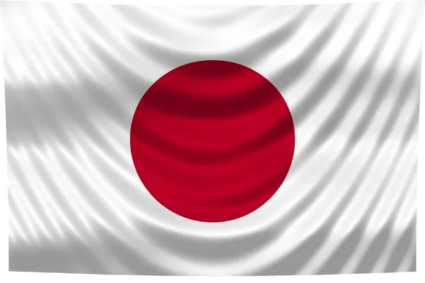 Bandeira nacional Japão — Fotografia de Stock