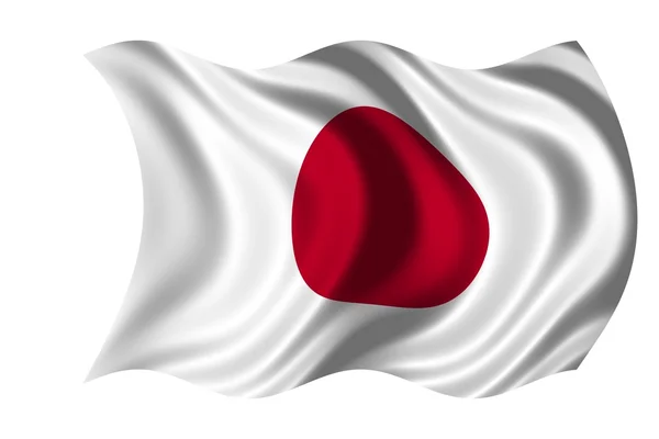 Bandera Nacional Japón —  Fotos de Stock