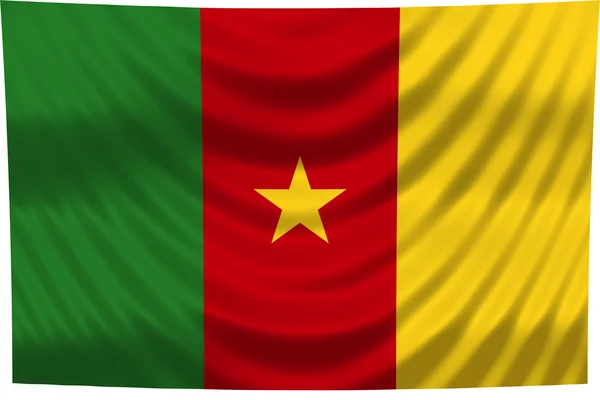 Bandeira nacional Camarões — Fotografia de Stock