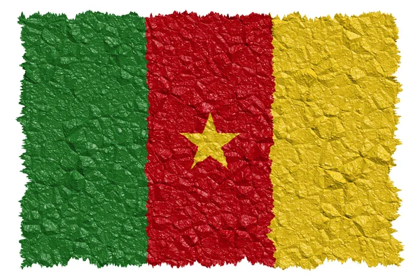 Kameruns Nationalflagge — Stockfoto