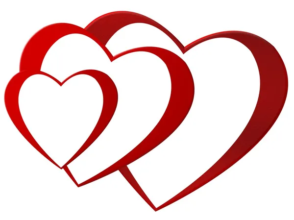 Kaskádové srdce — Stock fotografie