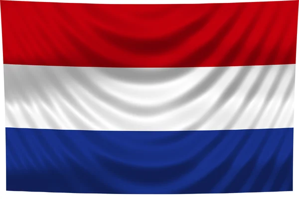 Nationella flagga Nederländerna — Stockfoto