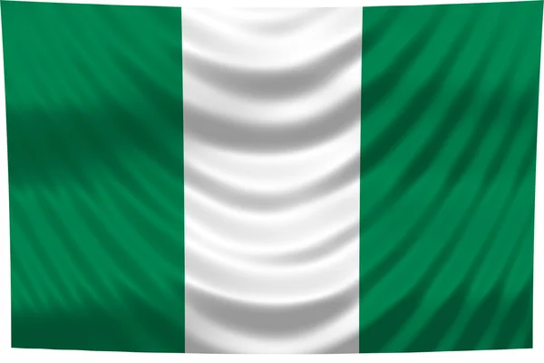 Nationale vlag van nigeria — Stockfoto