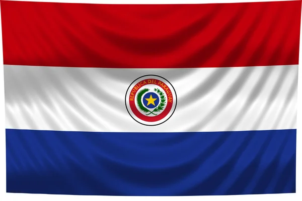 Nationale vlag van paraguay — Stockfoto