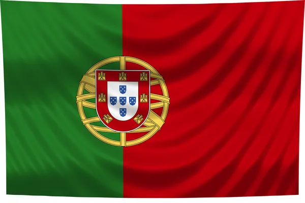 Nationale vlag van portugal — Stockfoto