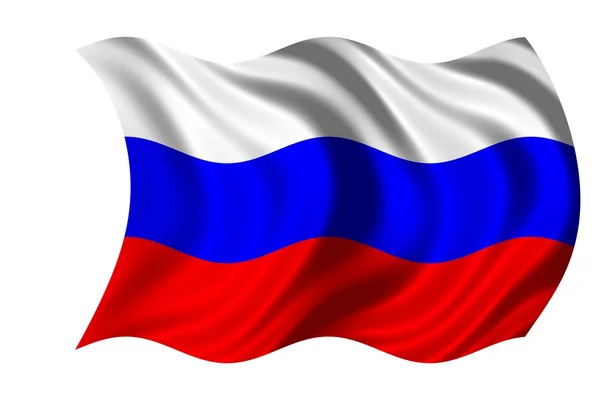 Flagge schwenkend Russland — Stockfoto