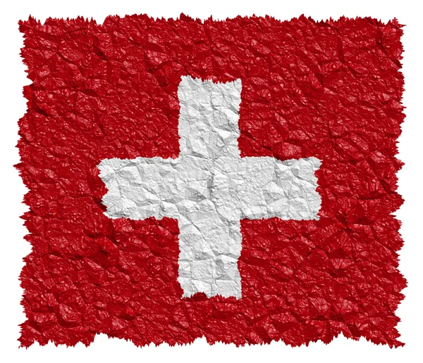 Nationella flagga Schweiz — Stockfoto