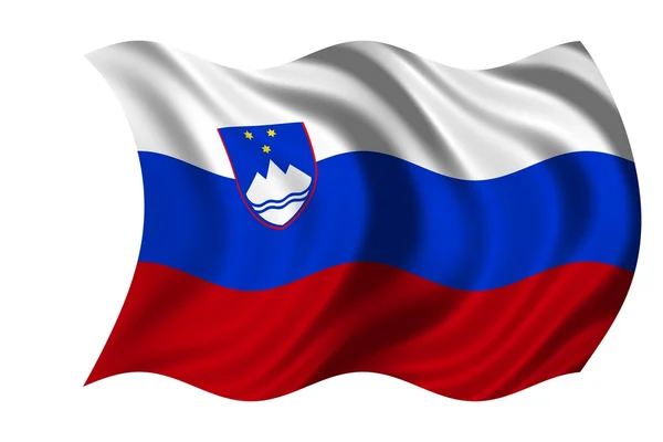 Bandera Nacional Eslovenia —  Fotos de Stock