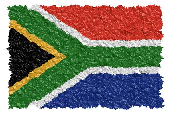 Nemzeti zászló Dél-Afrika — Stock Fotó