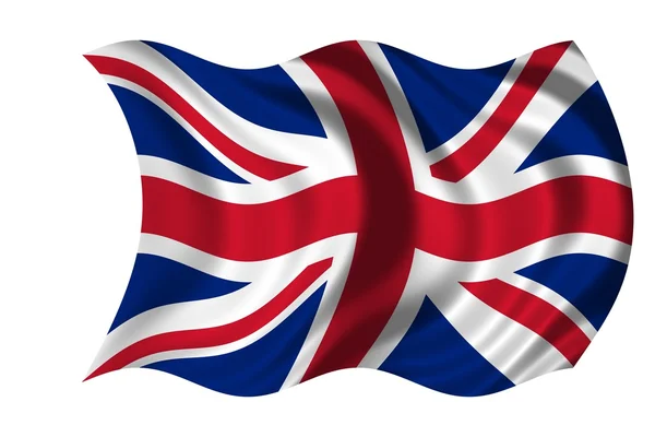 Integetett zászló, Egyesült Királyság — Stock Fotó