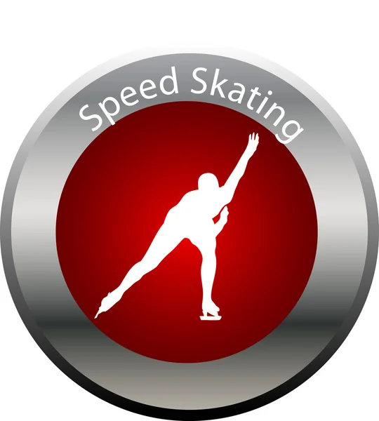 Invierno juego botón velocidad patinaje —  Fotos de Stock