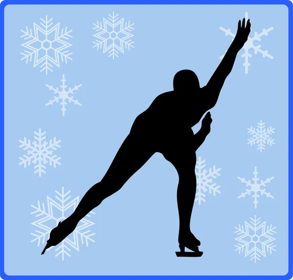 冬ゲーム ボタン スピード スケート — ストック写真