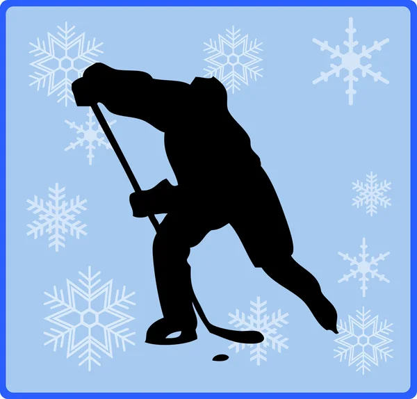 Zimní hry tlačítko lední hokej — Stock fotografie