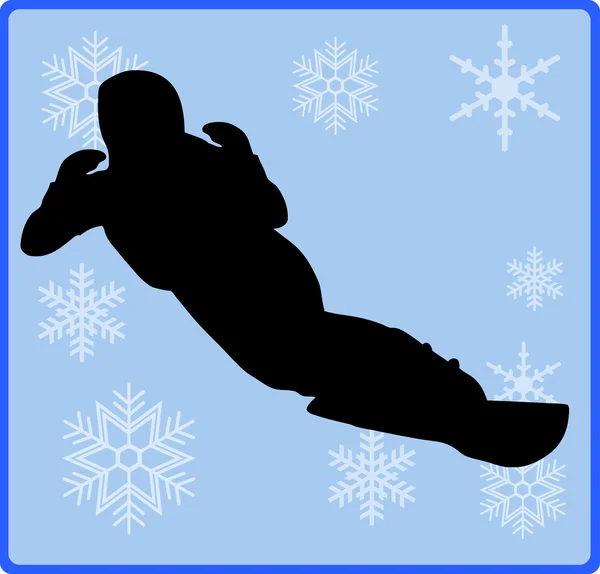 Jeu d'hiver bouton snowboard — Photo