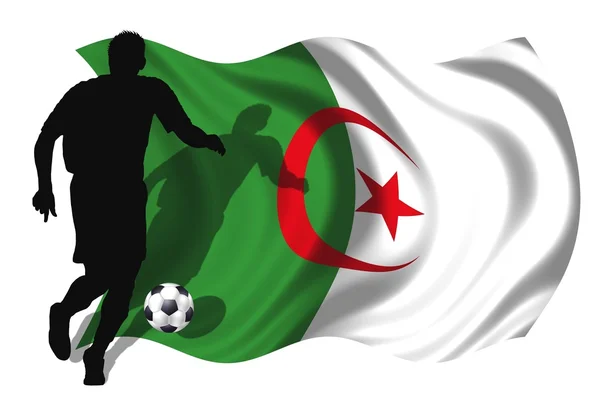 Jugador de fútbol Argelia — Foto de Stock