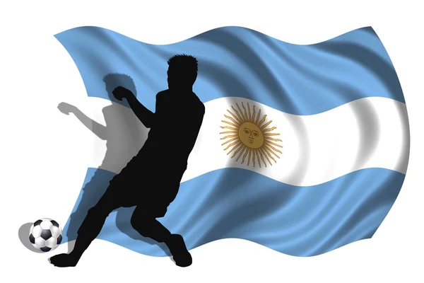 Jugador de fútbol Argentina — Foto de Stock