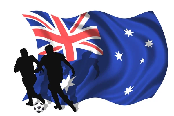 Piłka nożna australia gracza — Zdjęcie stockowe