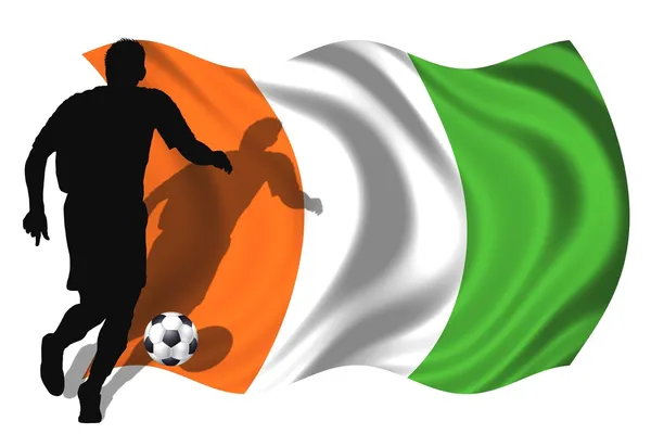 Fotballspiller Elfenbenskysten – stockfoto