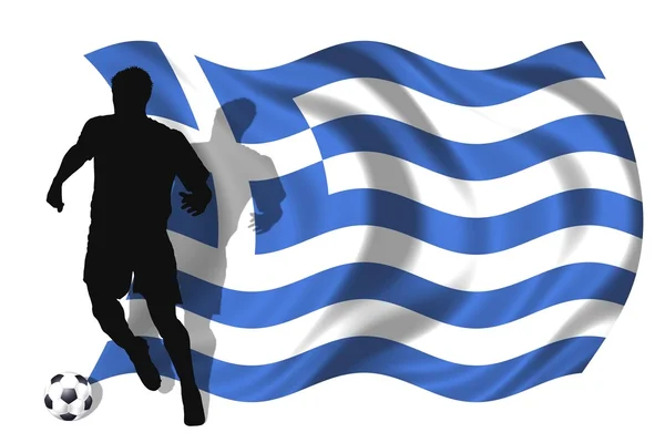 Ελλάδα παίκτης ποδοσφαίρου — Φωτογραφία Αρχείου