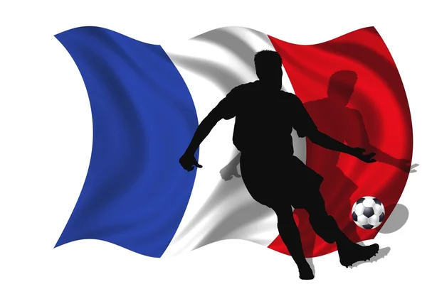 Soccer player France — Stock Photo, Image