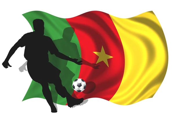 足球球员喀麦隆 — 图库照片