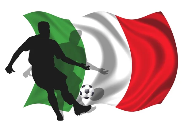 Jogador de futebol Itália — Fotografia de Stock